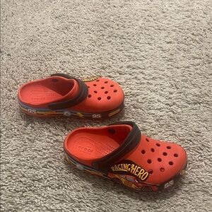 CROCS Kids Red Racing Hero Slippers